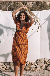 Hera Dress In Marigold