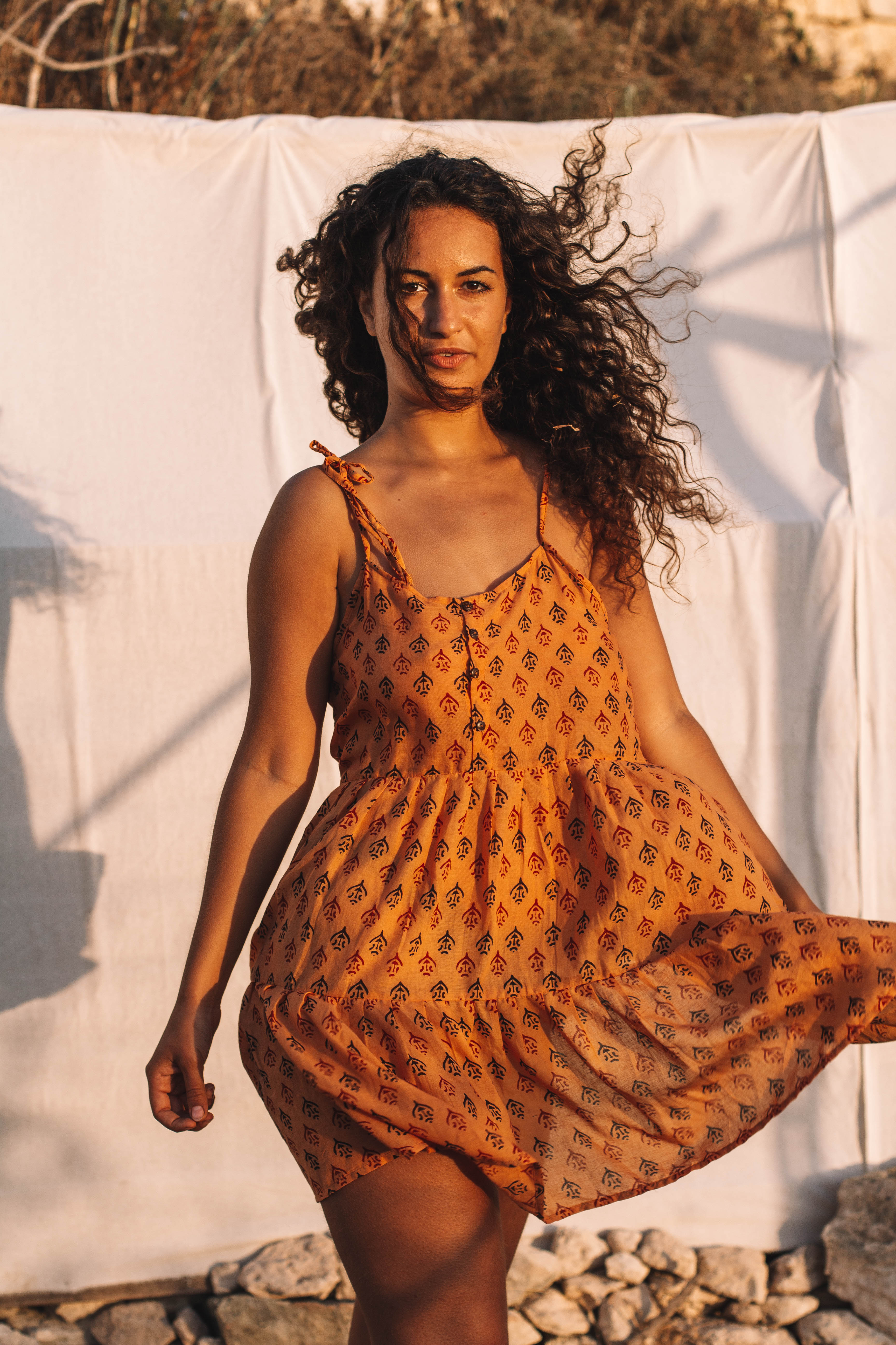 Binah Dress In Turmeric